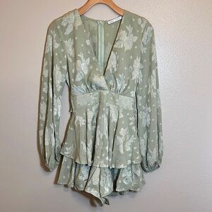 Saints + Secrets Floral Shortall Romper